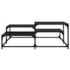 vidaXL Coffee Table Black Oak 107 x 107 x 40 cm Engineered Wood
