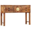 vidaXL Console Table 120x30x80 cm Solid Acacia Wood