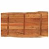 vidaXL Table Top 100x60x2.5 cm Rectangular&nbsp;Solid Wood Acacia Live Edge