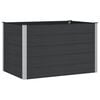 vidaXL Garden Raised Bed Black 150 x 100 x 91 cm alu.