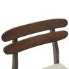 vidaXL Dining Chair 2 pcs Light Brown and Light Solid Rubber Wood
