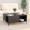 vidaXL Coffee Table Black 80x80x36.5 cm Engineered Wood