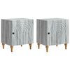 vidaXL Bedside Cabinet 2 pcs Grey Sonoma 43 x 34.5 x 50 cm