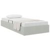 vidaXL Storage Bed with Mattress Light Grey 100 x 203 cm Velvet
