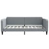 vidaXL Daybed with Mattress Light Grey 90x190 cm Fabric