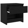 vidaXL Bedside Cabinet 2 pcs Black Oak 40 x 30 x 39 cm Engineered wood