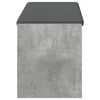 vidaXL Hall Bench with Cushion Concrete Grey 103 x 38 x 45 cm
