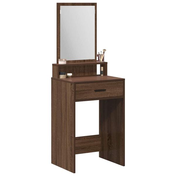 vidaXL Dressing Table Brown Oak 50 x 41 x 140 cm Engineered Wood