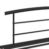 vidaXL Bed Frame without Mattress Black Metal 100x200 cm
