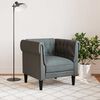 vidaXL Chesterfield Sofa Chair Dark grey 78.5 x 74.5 x 74.5 cm Fabric