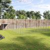 vidaXL Dog Kennel Silver 37.51 m&sup2; Steel