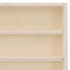 vidaXL Wooden Collector's Display Case with 6 Shelves 40x8.5x55cm