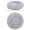 vidaXL Washable Dog & Cat Cushion Light Grey 70x70x15 cm Plush