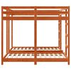 vidaXL Triple Bunk Bed Frame Wax brown 160 x 200 cm Solid Pine Wood