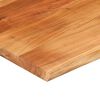 vidaXL Desk Top 100x80x3.8 cm Rectangular Solid Wood Acacia Live Edge