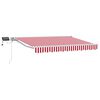 vidaXL Red and White 3 x 2.5 m Polyester with PU coating