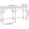 vidaXL Console Table Sonoma Oak 140x29x75 cm Engineered Wood