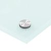 vidaXL Kitchen Backsplash Milk 80 x 50 cm Tempered Glass
