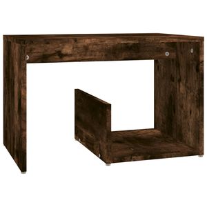vidaXL Side Table Smoked Oak 59x36x38 cm Engineered Wood