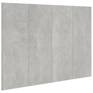 vidaXL Bed Headboard Concrete Grey 120x1,5x80 cm Engineered Wood