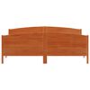 vidaXL Bed Frame without Mattress Wax Brown 200x200 cm Solid Wood Pine