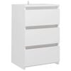 vidaXL Bed Cabinet White 40x35x62,5 cm Engineered Wood
