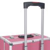 vidaXL Make-up Trolley Aluminium Pink