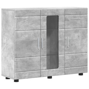 vidaXL Wooden Cabinet Concrete Grey Engineered Wood