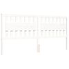 vidaXL Bed Frame without Mattress White 200x200 cm Solid Wood