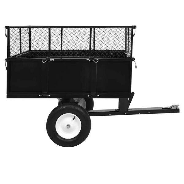 vidaXL Tipping Trailer for Lawn Mower 300 kg Load