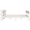 vidaXL Bed Frame without Mattress White 120x190 cm Small Double Solid Wood Pine
