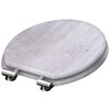 SCH&Uuml;TTE Toilet Seat with Soft-Close LIGHT WOOD MDF