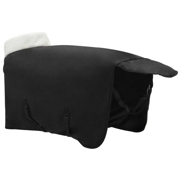 vidaXL Horse Blanket Black 85 cm Polar fleece
