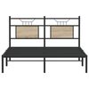 vidaXL Bed Frame without Mattress Sonoma Oak 137x190 cm Engineered Wood