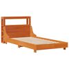 vidaXL Bed Frame without Mattress Wax Brown 90x200 cm Solid Wood Pine