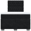 vidaXL Box Spring Bed with Mattress Black 120x200 cm Velvet