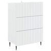 vidaXL Drawer Cabinet White 66 x 34.5 x 92 cm Engineered Wood