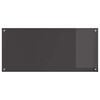 vidaXL Kitchen Backsplash Dark grey 110 x 50 x 0.6 cm Tempered Glass