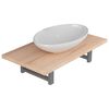 vidaXL Bathroom Furniture Set | Oak | Engineered wood | Standard