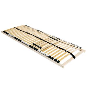 vidaXL Slatted Bed Base Brown 70 x 190 cm Solid Beech Wood