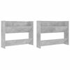 vidaXL Wall Shoe Cabinets 2 pcs Concrete Grey 80x18x60 cm Engineered Wood