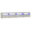 vidaXL TV Cabinet with LED Lights Concrete Grey 240x35x40 cm