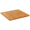 vidaXL Bath Mat Plain Brown 52 x 50 cm Wood