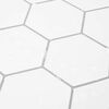 vidaXL Hexagon Tile 10 pcs White Grey 30 x 30 cm Polyurethane and PET