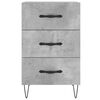 vidaXL Bedside Cabinet Concrete Grey 40x40x66 cm Engineered Wood
