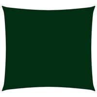 vidaXL Sunshade Sail Oxford Fabric Square 5x5 m Dark Green