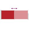 vidaXL Patio Retractable Side Awning 100x300 cm Red