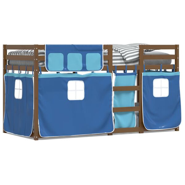 vidaXL Bunk Bed without Mattress Blue 90x200 cm Solid Wood Pine