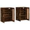 vidaXL Wall Mounted Cabinets 2 pcs Smoked Oak Engineered Wood