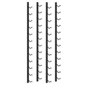 vidaXL Wall Mounted Wine Racks for 12 Bottles 2 pcs Black Iron